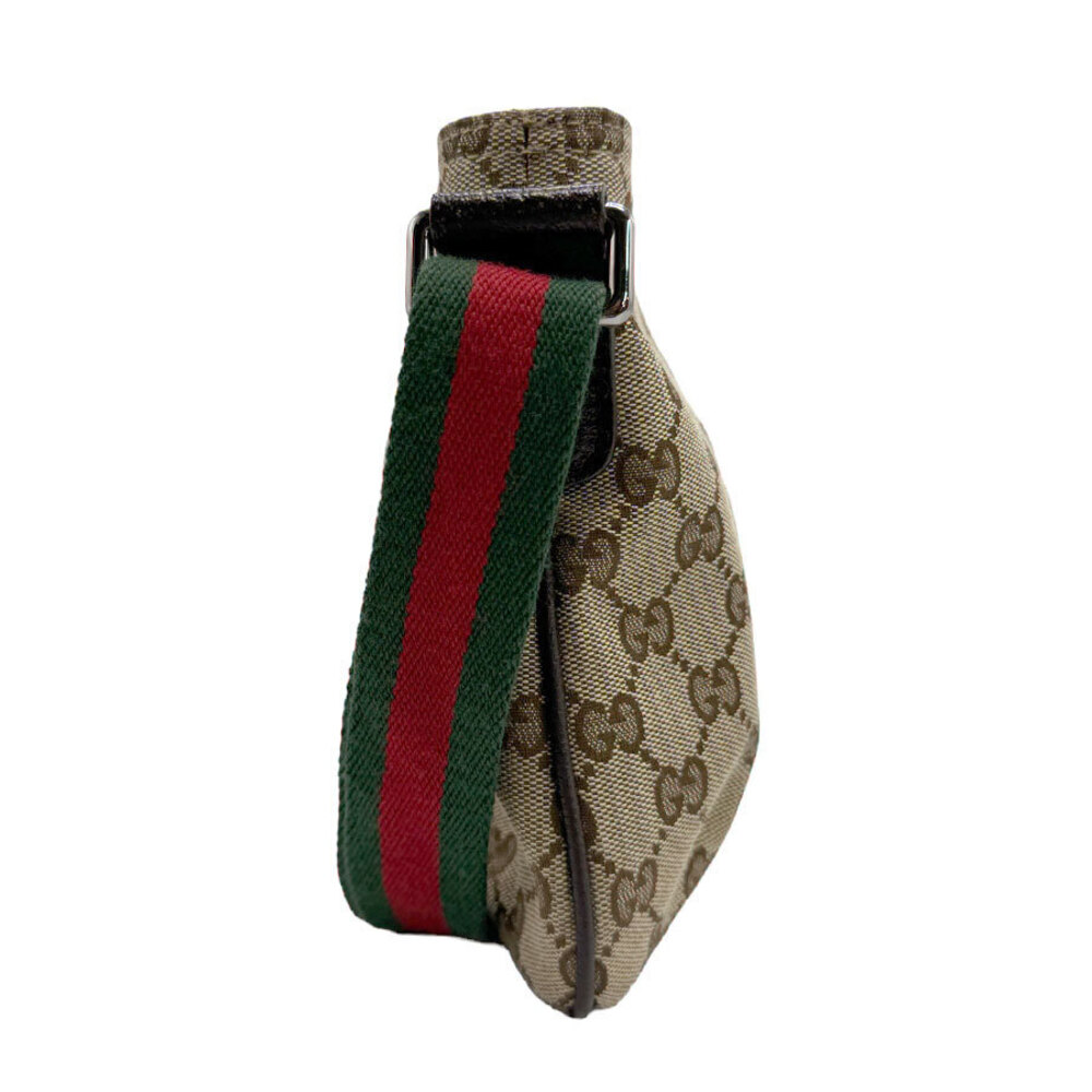 Gucci GG Canvas Brown messenger web bag iconic Brown